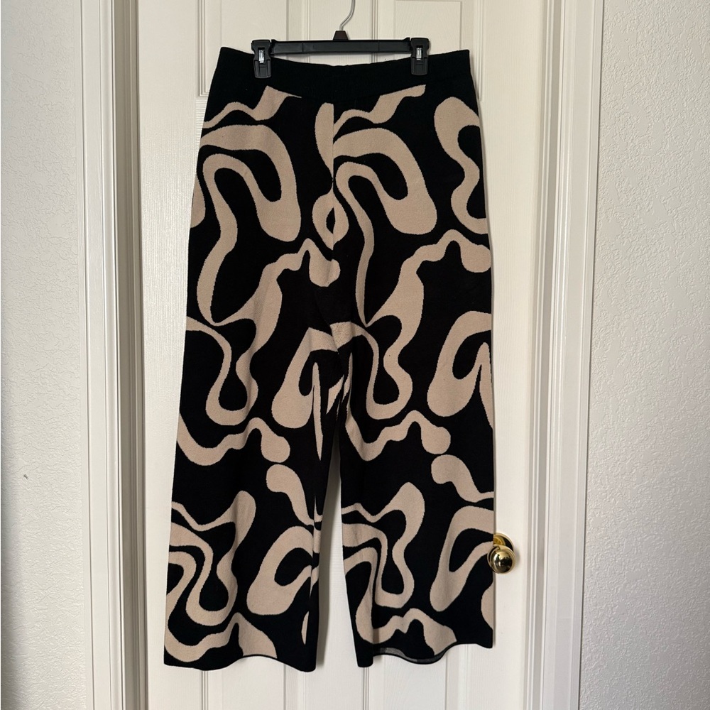 Cider Black and Gray Patterned Pants